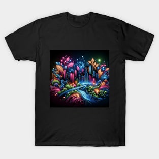 architectural neon nature T-Shirt